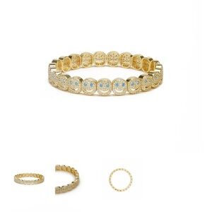 Lisa Gozlan Pavé Happy Face Bracelet